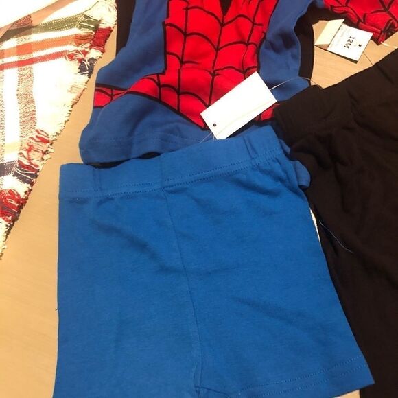 NWT Spider-Man Marvel pajama set 12 mo 2 pairs - Picture 8 of 8
